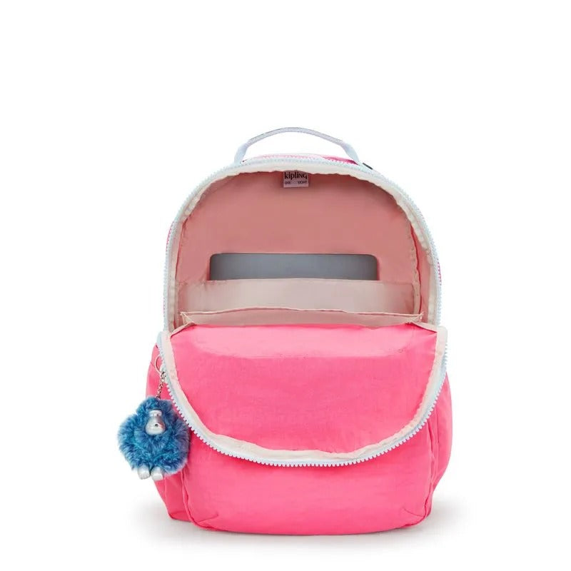 Mochila - Kipling - Seoul Happy Pink Mix