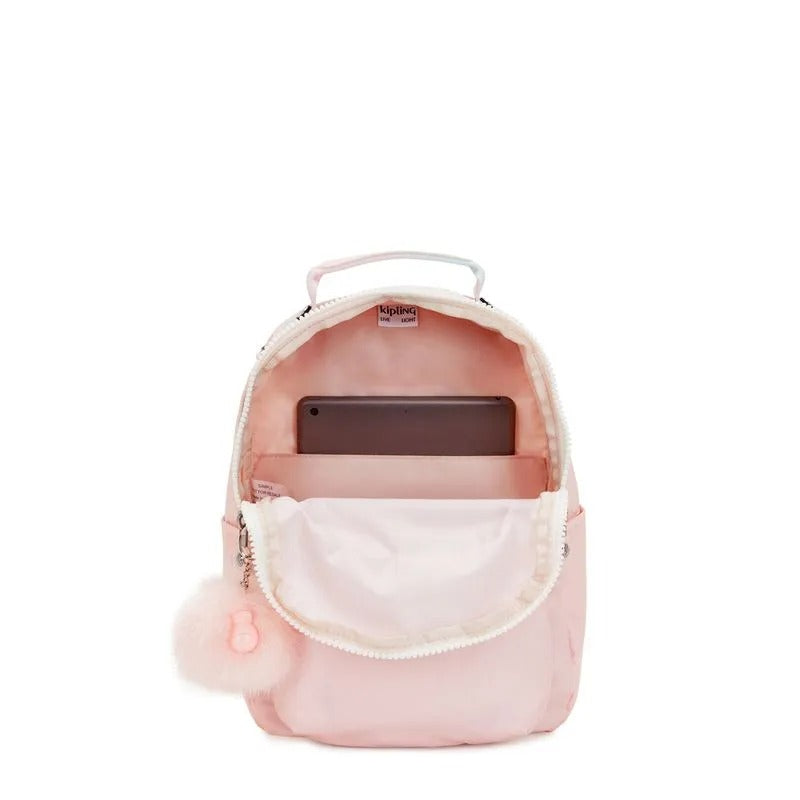 Mochila Seoul S - Kipling - Blush Metallic