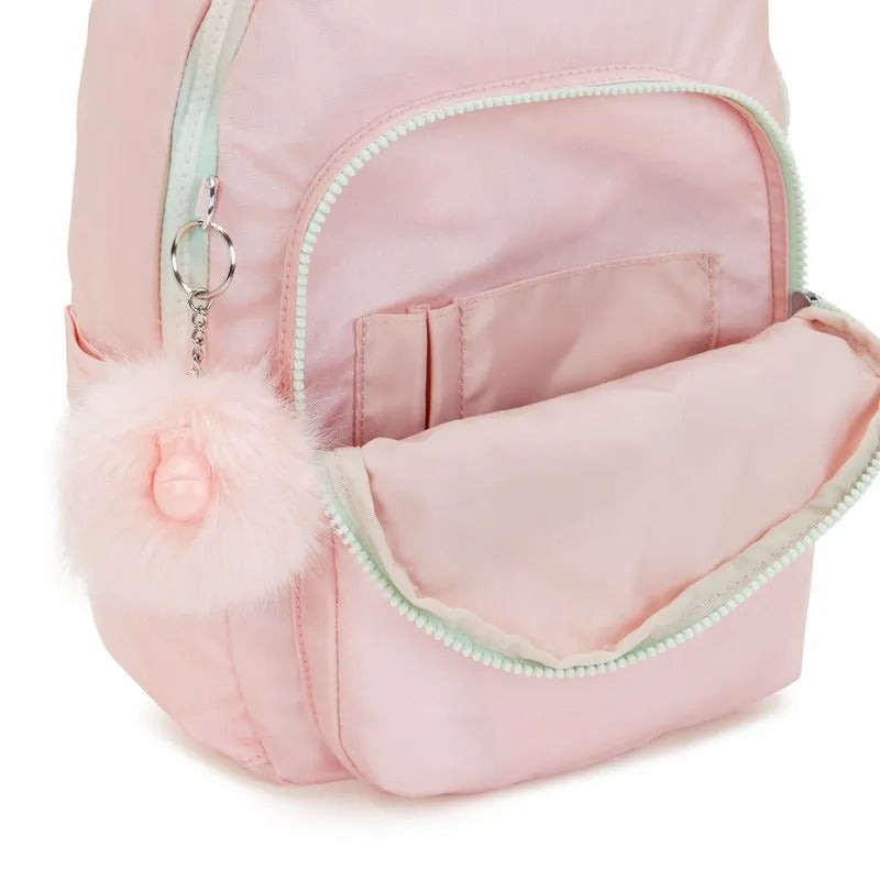 Mochila Seoul S - Kipling - Blush Metallic