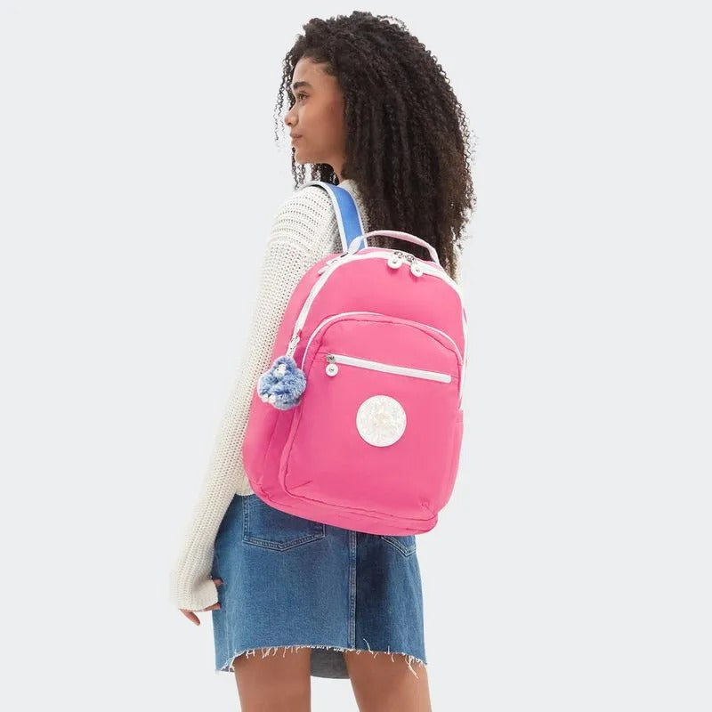 Mochila - Kipling - Seoul Happy Pink Mix