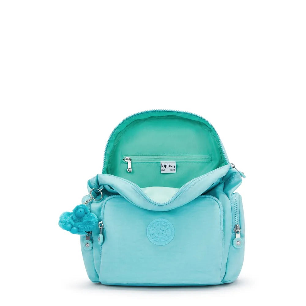 Mochila City Zip S - Kipling - Deepest Aqua