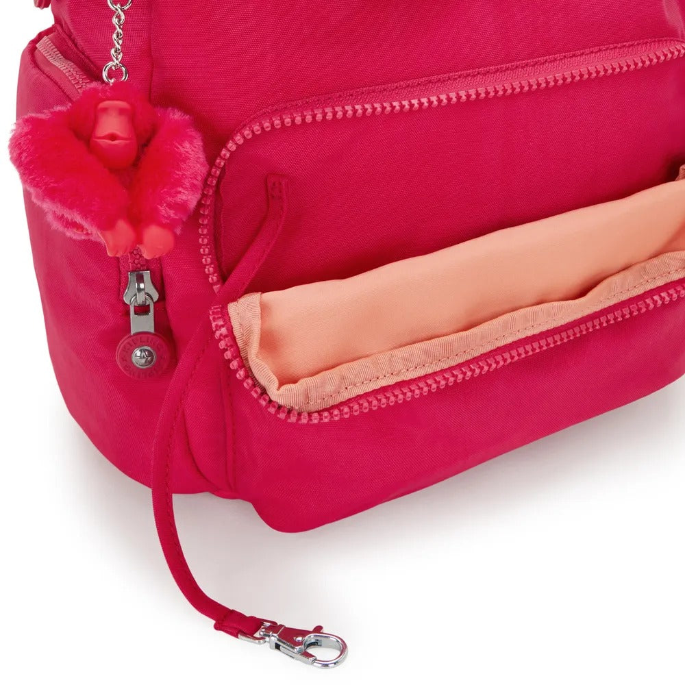 Mochila City Zip S - Kipling - Confetti Pink