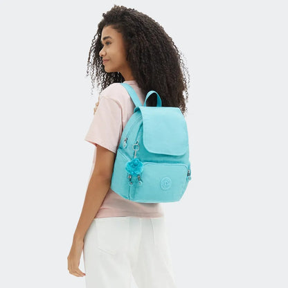 Mochila City Zip S - Kipling - Deepest Aqua