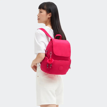 Mochila City Zip S - Kipling - Confetti Pink