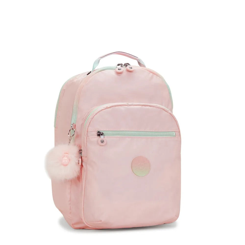 Mochila - Kipling - Seoul College Blush Metallic