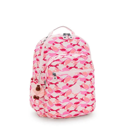 Mochila - Kipling - Seoul Pink Palm