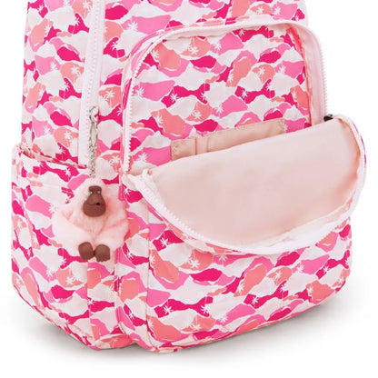 Mochila - Kipling - Seoul Pink Palm