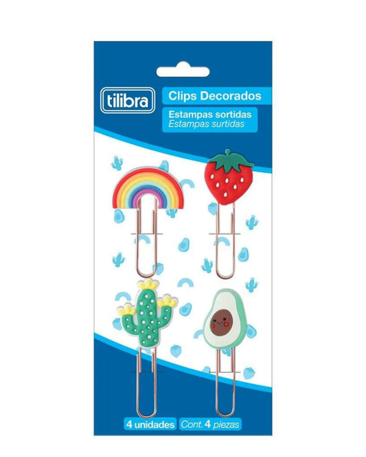 Clips Decorados - Tilibra - Fun - 50mm