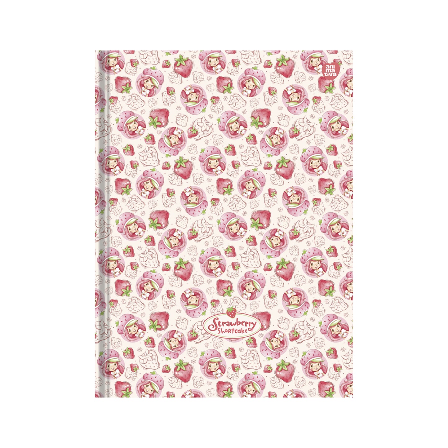 Caderno Colegial - Animativa - Moranguinho - 179mm x 241mm - 160Fls - c/ Cheirinho