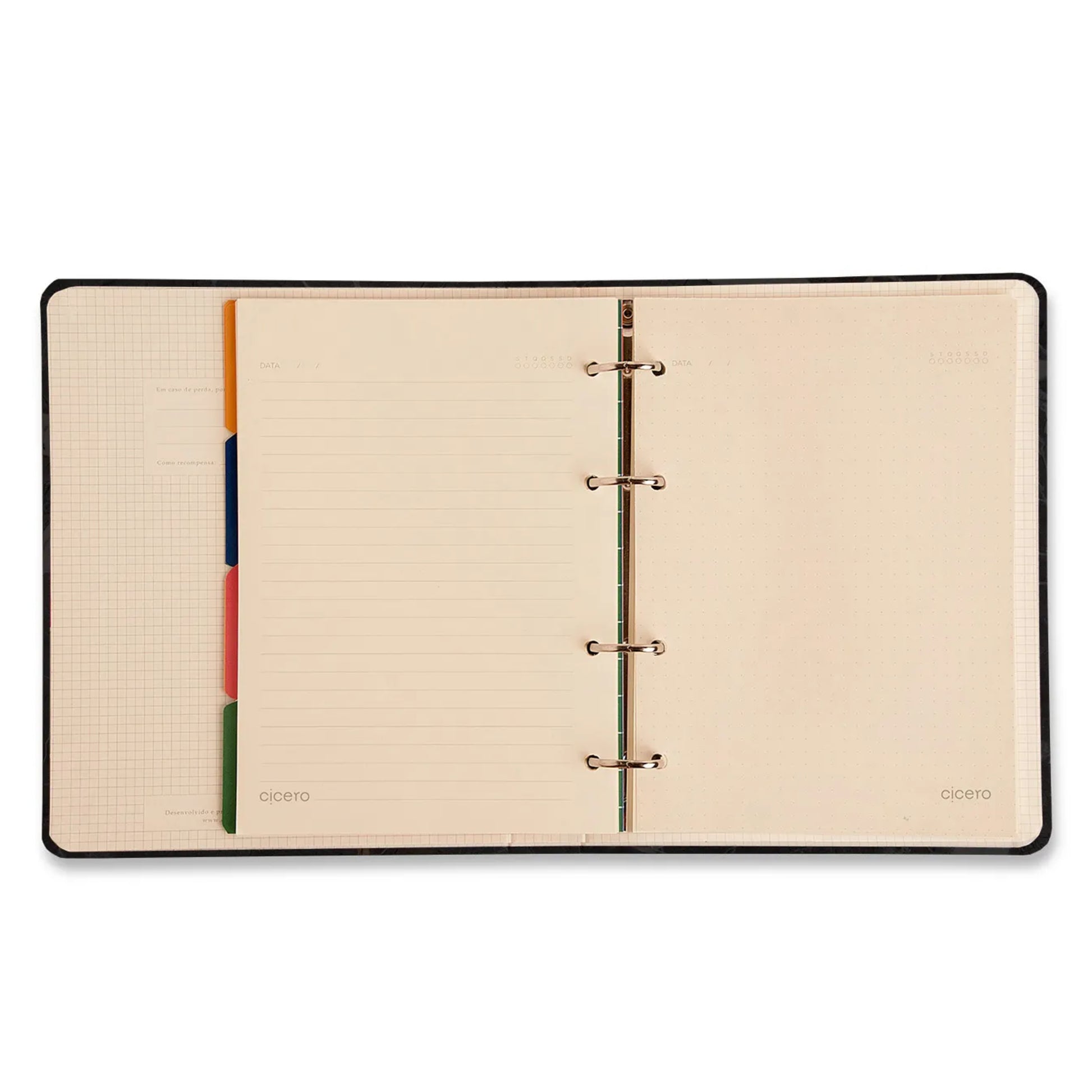Caderno Criativo A5 - Cícero - Office Duo - Quintal - Literário Pautado & Pontado - Contos - verso