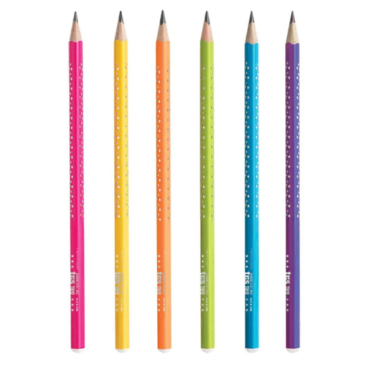 Lápis Preto HB - Tris - Trio - Cores Neon