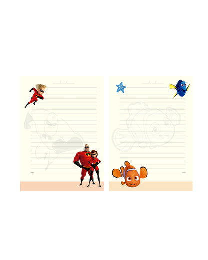 Caderno Colegial - Animativa - Pixar - 179 mm x 241 mm - 160Fls
