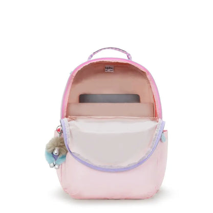 Mochila - Kipling - Seoul Sea Pink Met