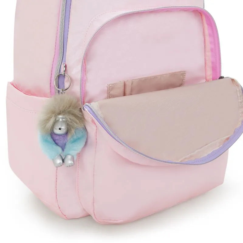 Mochila - Kipling - Seoul Sea Pink Met