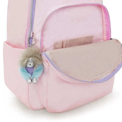 Mochila - Kipling - Seoul Sea Pink Met