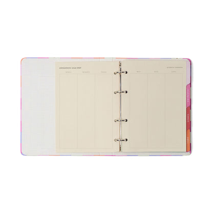 Agenda Planner Argolado 2027 - Cícero - Melissa Mini Bloomy Pistache - Semanal Notas A5
