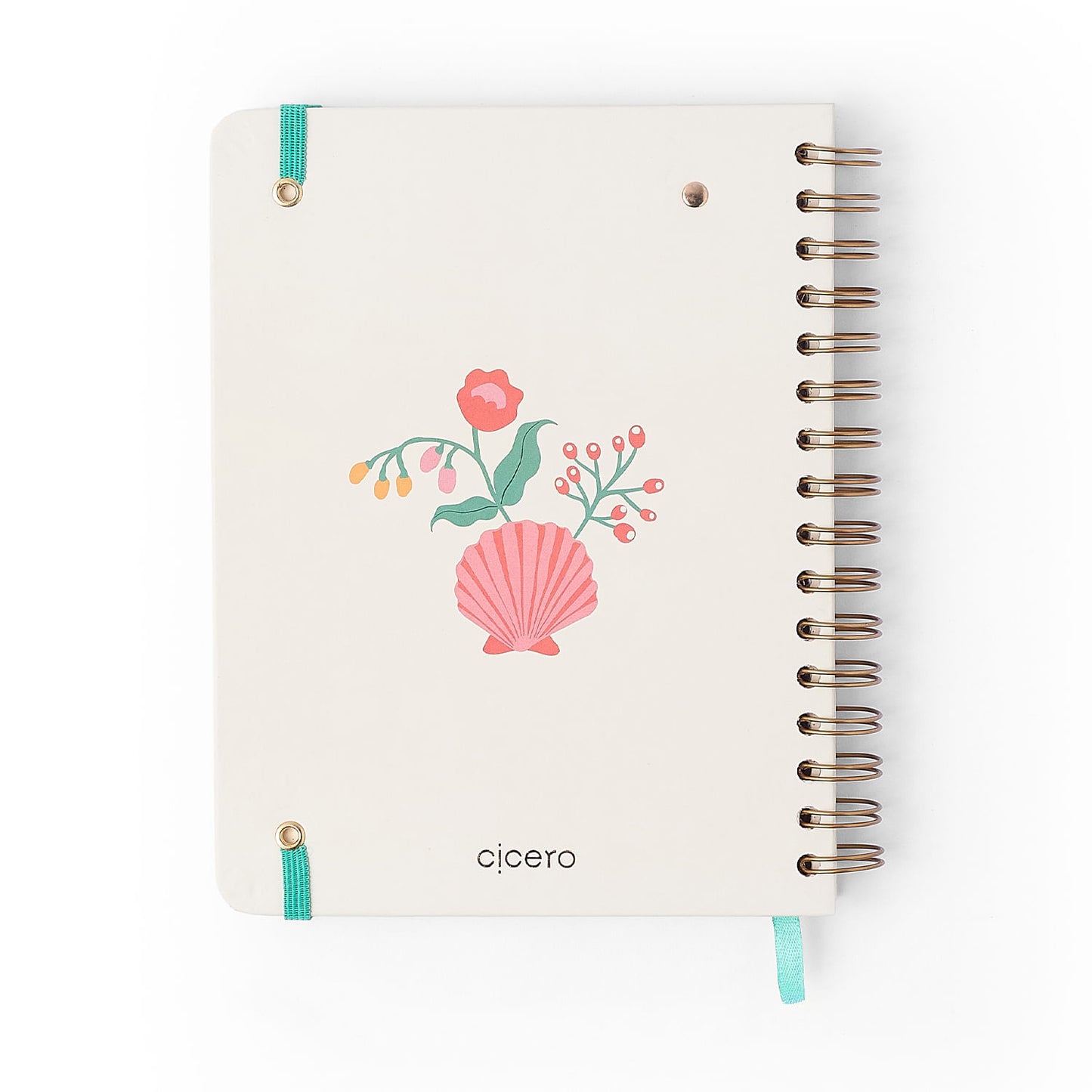 Agenda Planner Wire-o 2027 - Cícero - Noronha Peróla do Mar - Semanal Notas A5