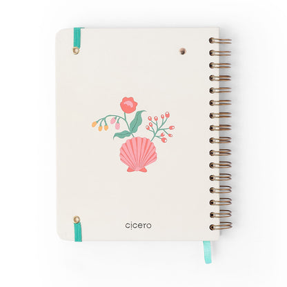Agenda Planner Wire-o 2027 - Cícero - Noronha Peróla do Mar - Semanal Notas A5