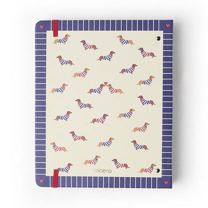 Caderno Criativo Argolado - Cícero - Petit Moldura - Pautado 17x24