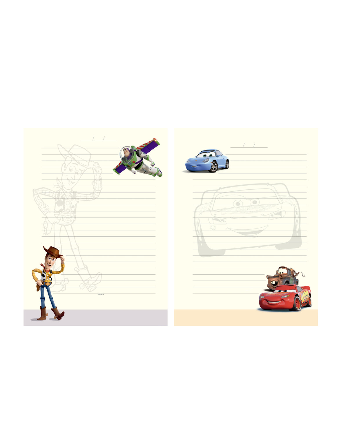 Caderno Colegial - Animativa - Pixar - 179 mm x 241 mm - 160Fls