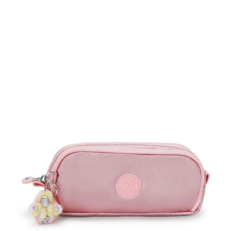 Estojo Kipling Gitroy Rosa Bronze Pink Met