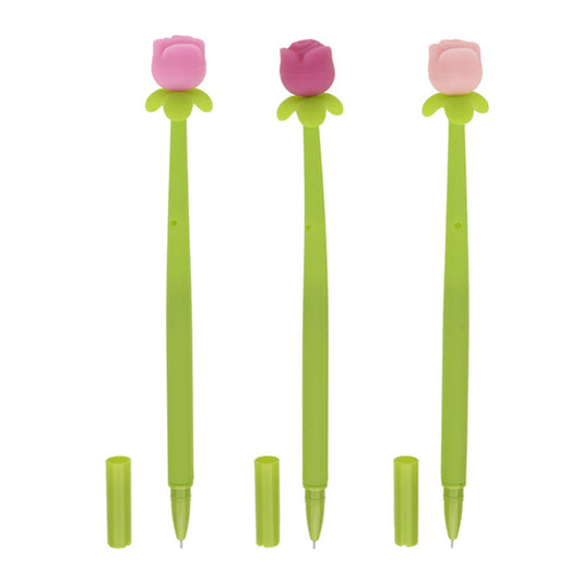 Caneta Gel - Molin - Love Flowers - Rosas - 0,5mm