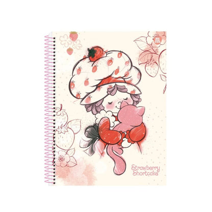 Caderno Espiral Colegial - Animativa - Moranguinho 160 Fls