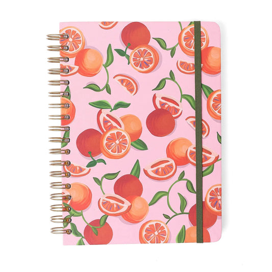 Caderno Espiral Colegial - Cícero -  Frutare - Pautado 17X24 - Pomelo - 10 Matérias 160 Fls
