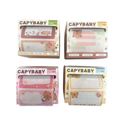 Rolo de Notas Adesivas - CapyBaby c/ Glitter