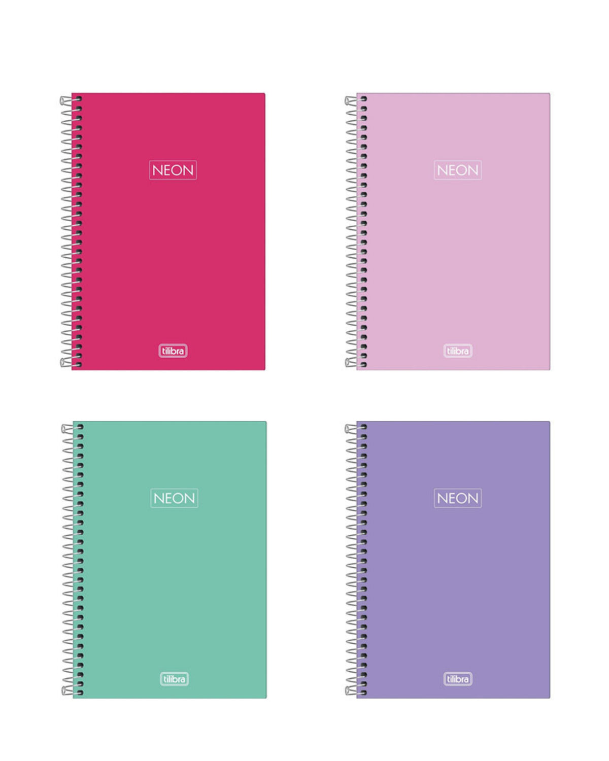 Caderno A5 - Tilibra - Neon - 142mm x 208mm - 80Fls