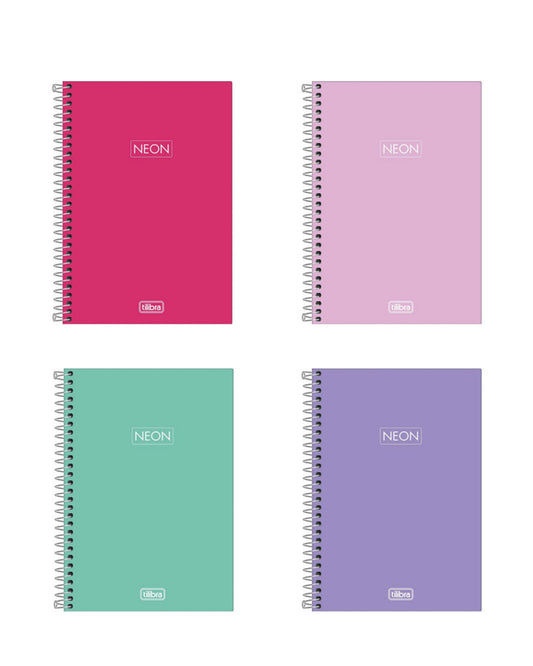 Caderno A5 - Tilibra - Neon - 142mm x 208mm - 80Fls