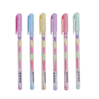 Caneta Gel - Rainbow MIX - 0,8mm - frente