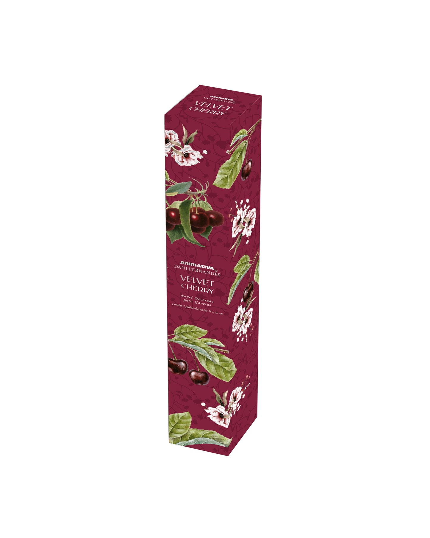 Papel de Gaveta - Animativa - Velvet Cherry