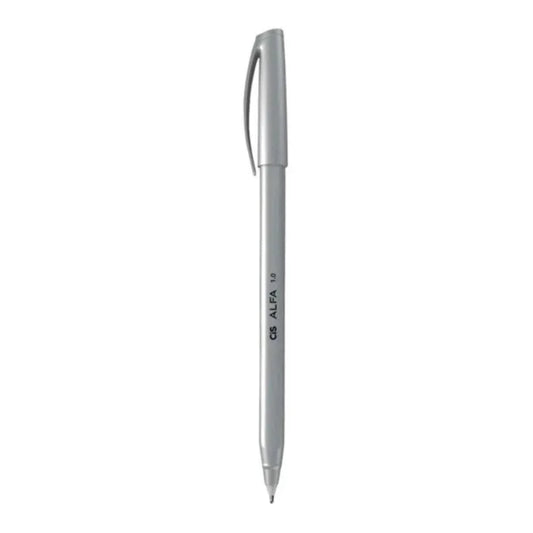 Caneta Esferográfica - CIS - Alfa - Prata 1.0mm