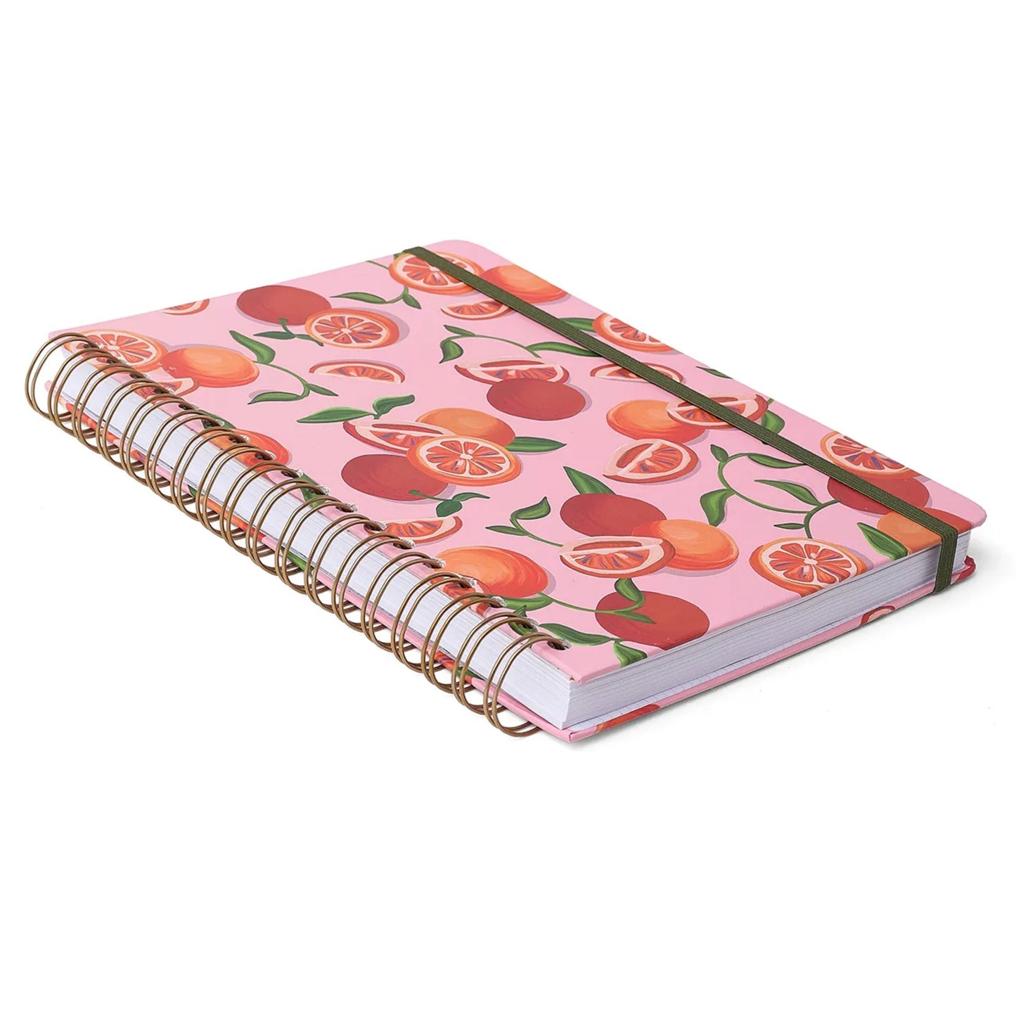 Caderno Espiral Colegial - Cícero -  Frutare - Pautado 17X24 - Pomelo - 10 Matérias 160 Fls - lateral