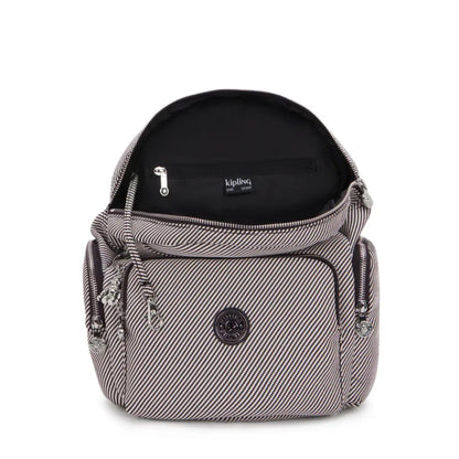 Mochila - Kipling - City Zip S - Diagonal Jq - lateral