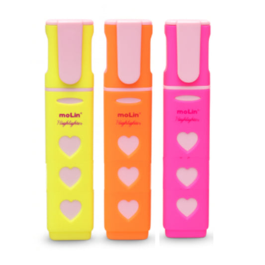 Marca Texto - Molin - Love - Cores Neon