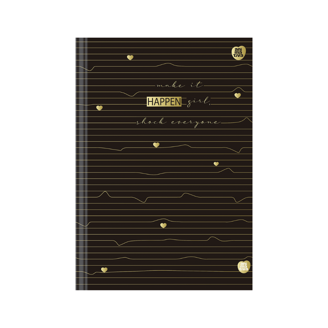 Caderno Colegial - Animativa - Happen - 179mmx241mm - 160Fls - Perfumado