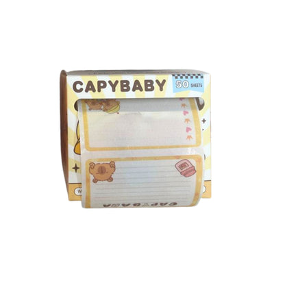 Rolo de Notas Adesivas - CapyBaby c/ Glitter