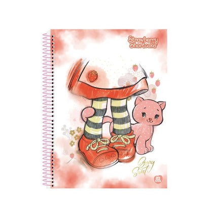 Caderno Espiral Colegial - Animativa - Moranguinho 160 Fls