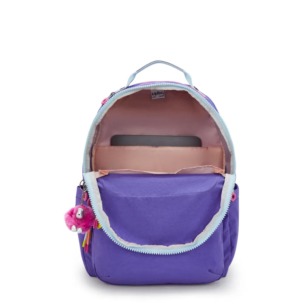 Mochila - Kipling - Seoul - Iris Purp Fun C