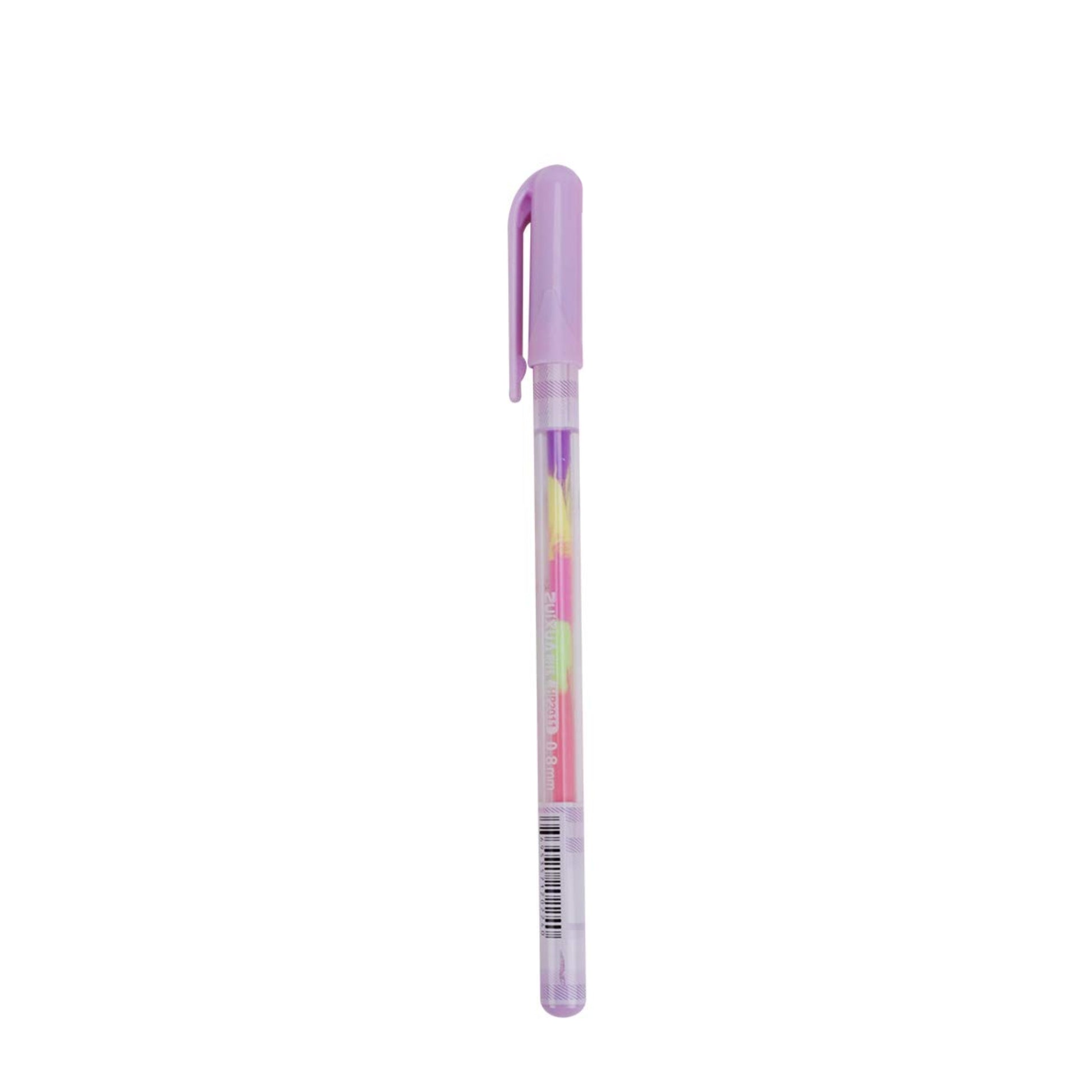 Caneta Gel - Rainbow MIX - 0,8mm - em uso