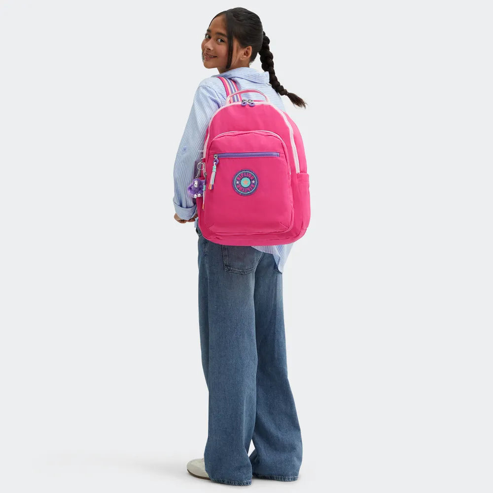 Mochila - Kipling - Seoul - Intense Rose C - imagem 8