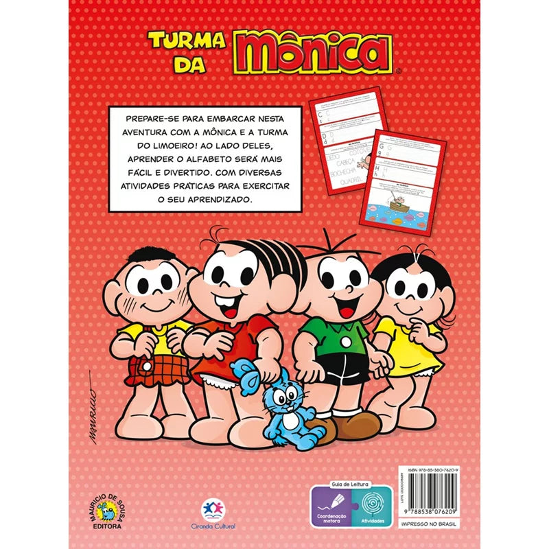 Livro Infantil - Ciranda Cultural - Vamos Aprender o Alfabeto - Turma da Mônica