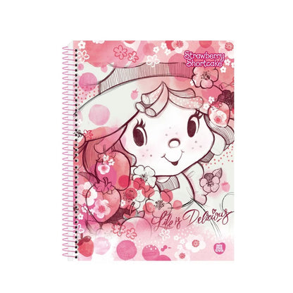 Caderno Espiral Colegial - Animativa - Moranguinho 160 Fls