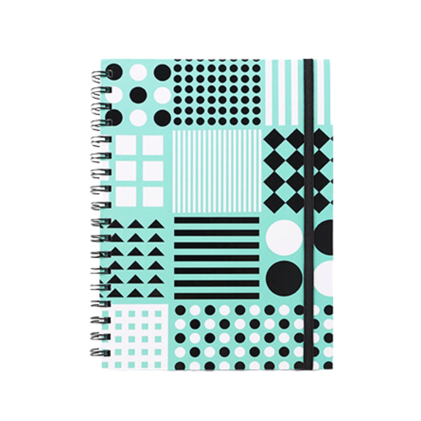 Caderno Colegial Argolado - Molin - Green Dots - Capa Dura - 80 Folhas