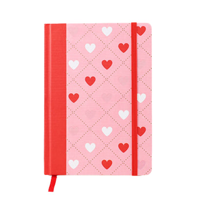 Caderno A5 - Molin - Pink Heart - Capa Dura - 96 Folhas