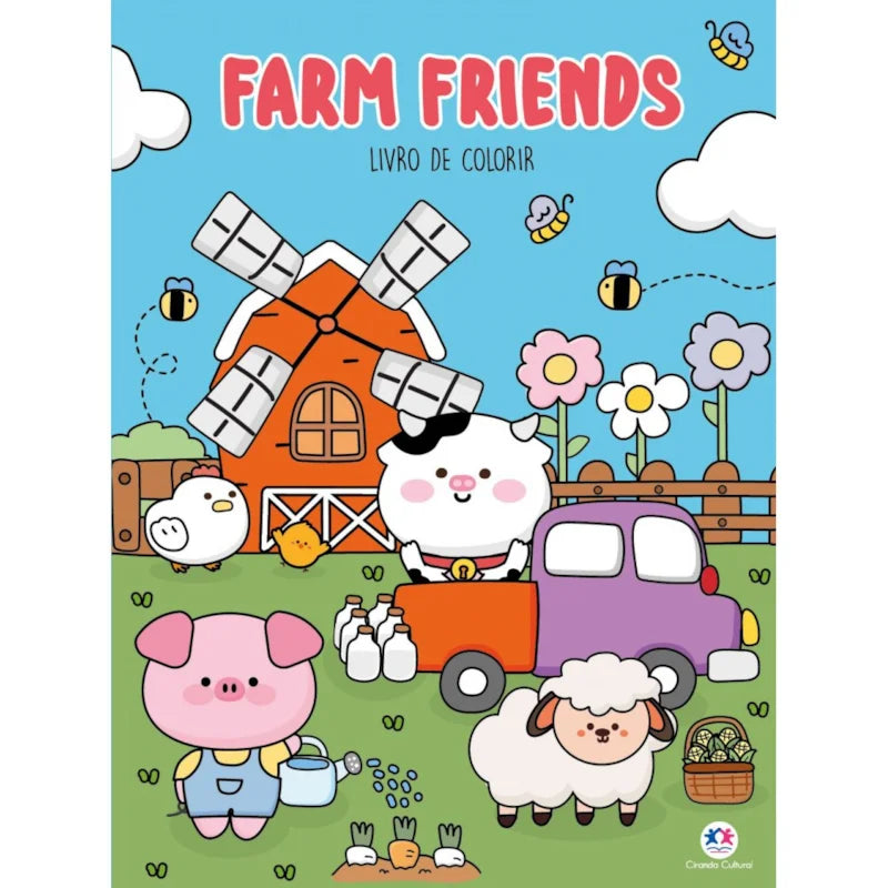 Farm Friends - Livro de Colorir - Ciranda Cultural