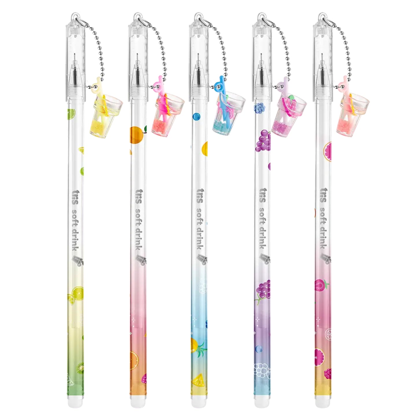 Caneta Gel - Tris - Soft Drink - 0,7mm - c/ Pingente