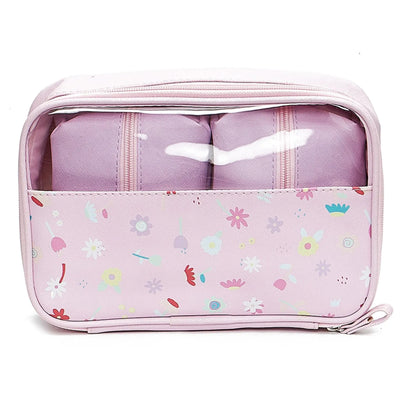 Necessaire - Florie -  c/ Duas Bolsas - Chuva de Flores - Rosa